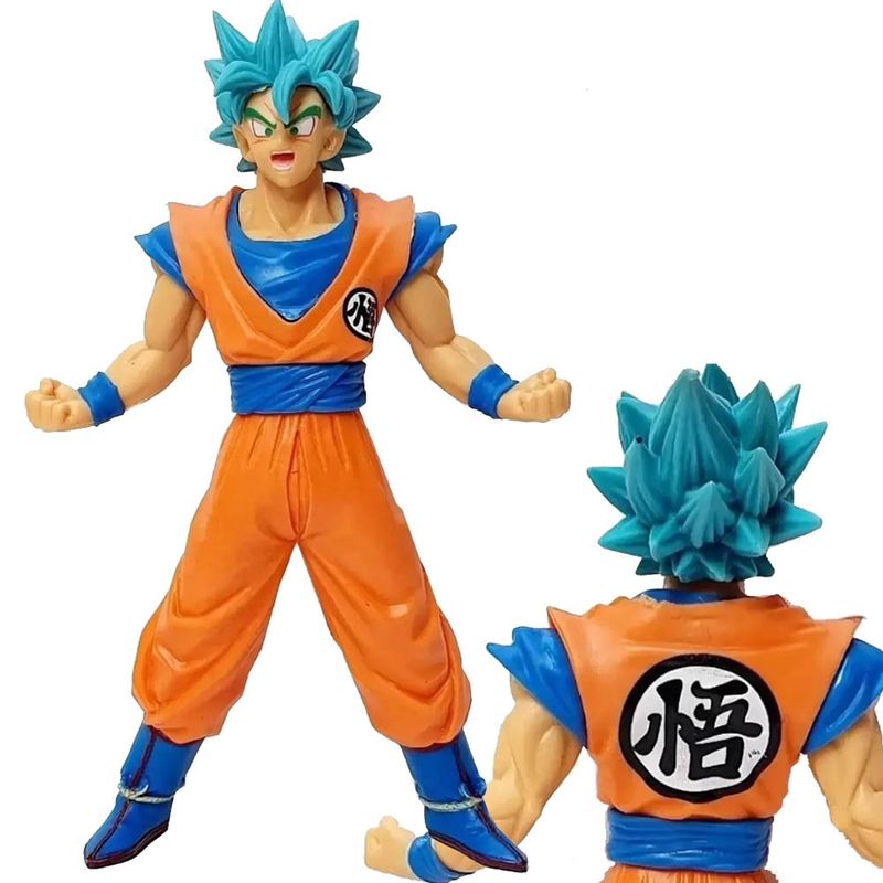 Boneco Dragon Ball Super Goku SSJ - Goku SSJ1 17cm Cabelo Amarelo  collection