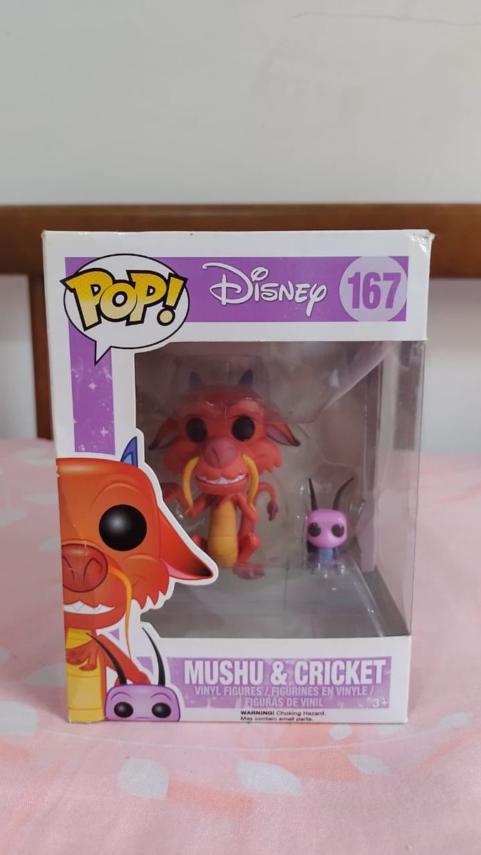 Boneco Funko Mushu e Cricket - Disney 167 Pop | Item Infantil Disney ...