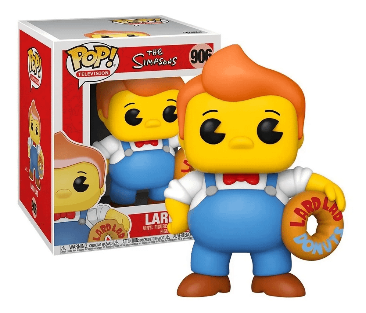 Boneco Funko Pop 16cm Lard Lad Grande Donuts 906 Os Simpsons Brinquedo Lard Lard Nunca Usado