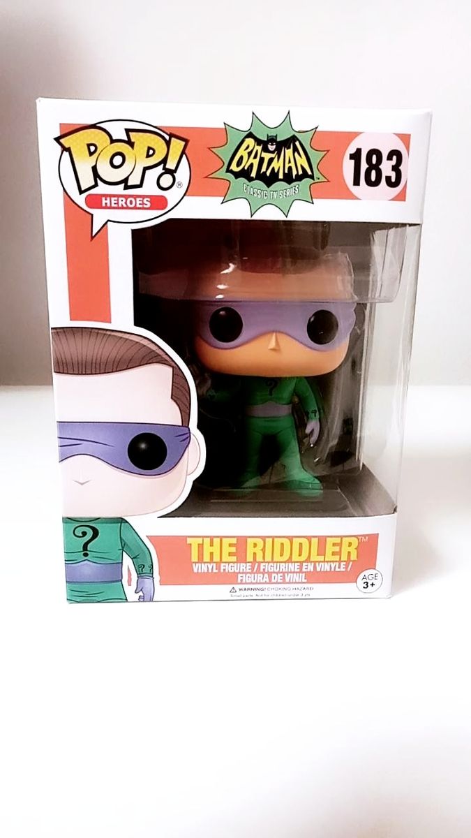 Boneco Funko Pop - Batman Dc 1966- The Riddler (o Charada) N.183 | Item ...
