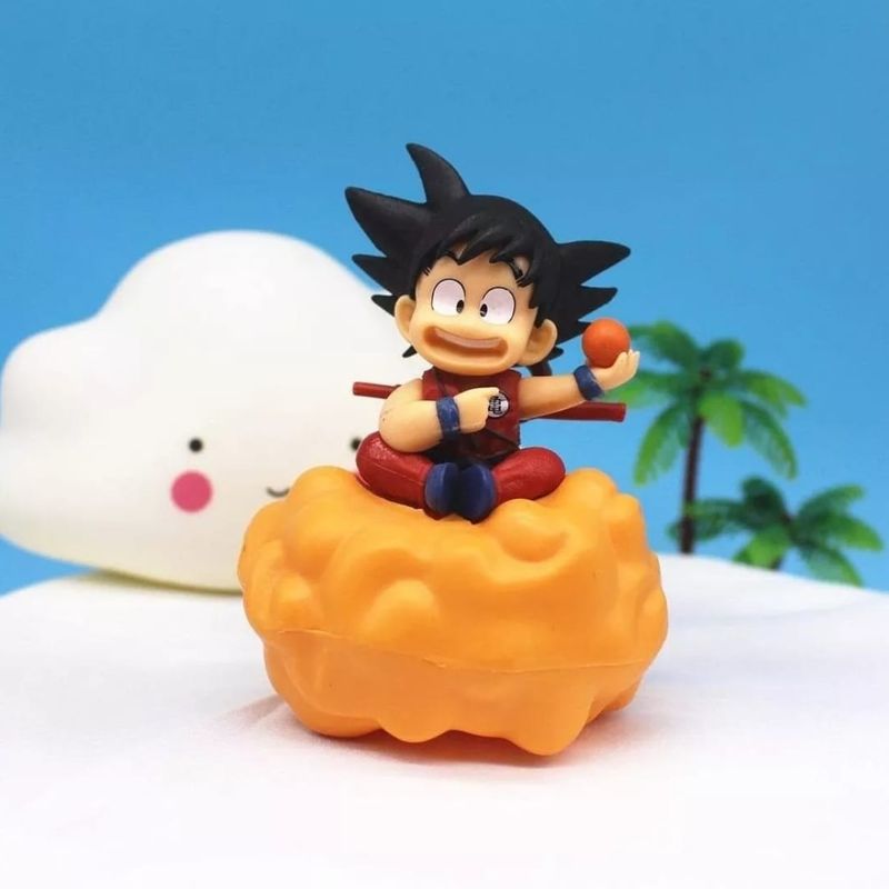 Boneco Goku Dragon Ball Z Nuvem Voadora 40cm Novo Promo