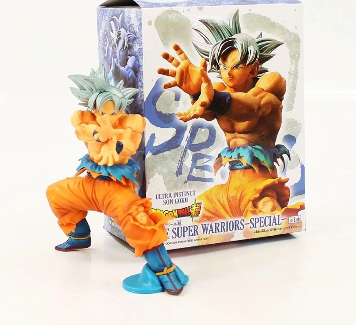 Brinquedo Boneco Goku Instinto Superior Cabelo Cinza Promoçã