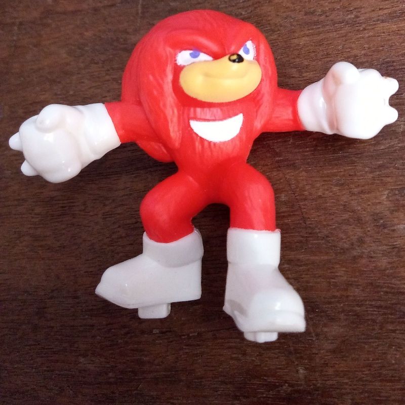 Boneco Knuckles Sonic 2 Mc Donalds Lanchefeliz Brinquedo 7