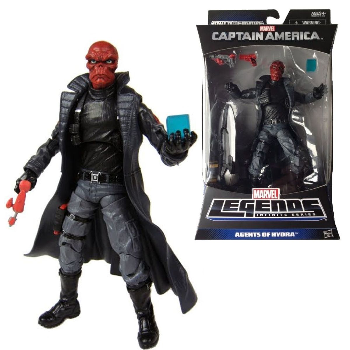 Boneco Marvel Legends Series Caveira Vermelha Red Skull 15cm Brinquedo Hasbro Nunca Usado