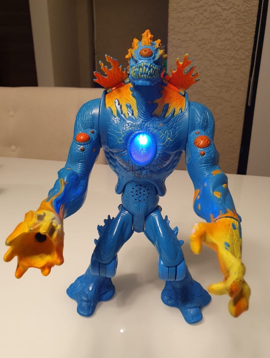 Boneco Max Steel Elementor Agua E Fogo Brinquedo Mattel Usado