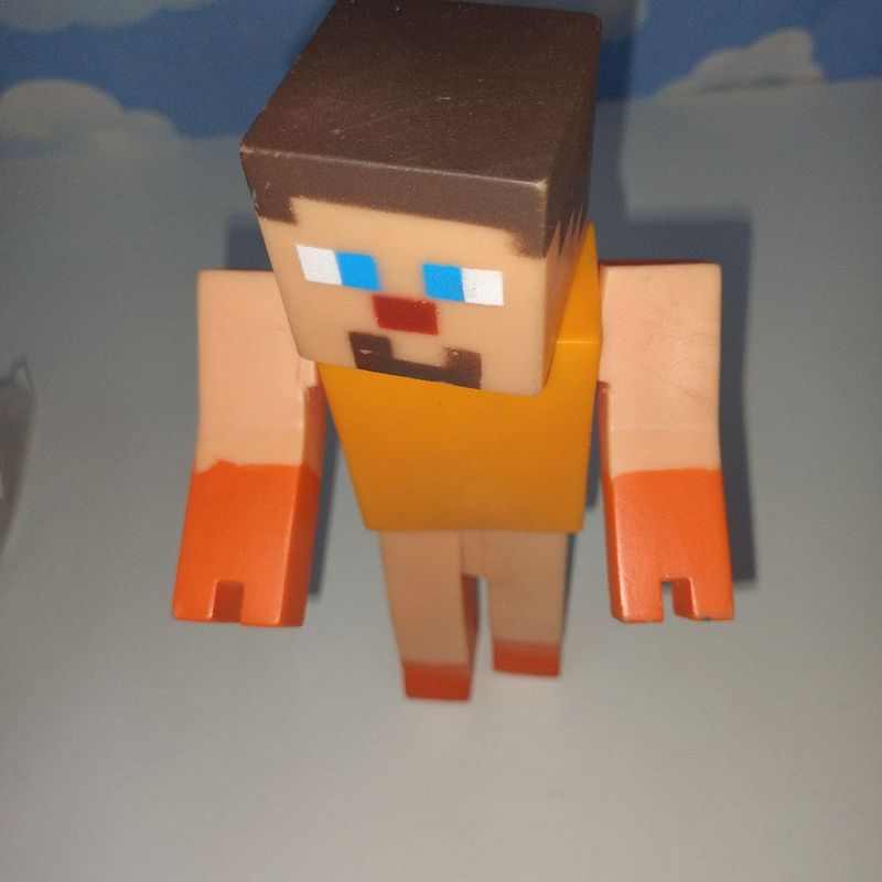 Boneco Minecraft Figura Vinil Articulado Brinquedo Infantil