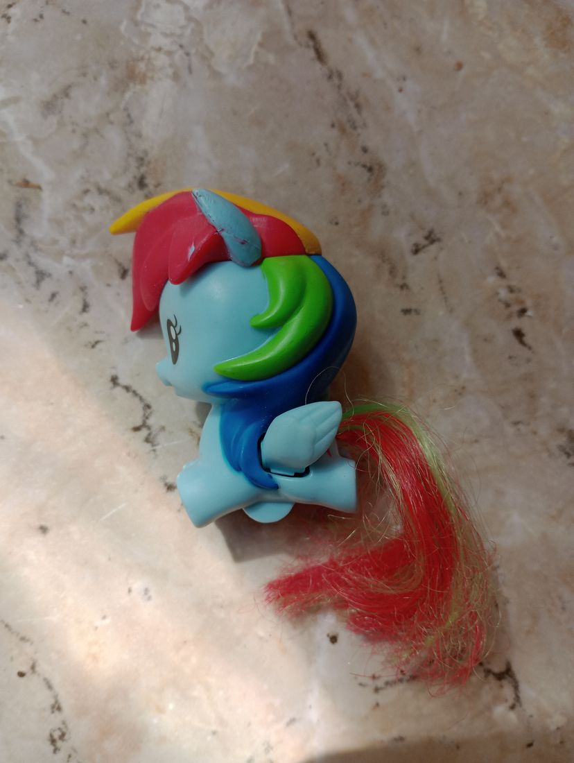 Boneco Miniatura Rainbown Dash My Little Pony Hasbro 2018 Mcdonalds ...