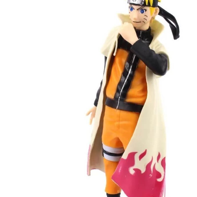 Action Figure Naruto Uzumaki Hokage 18Cm Shippuden Ninja N1 em