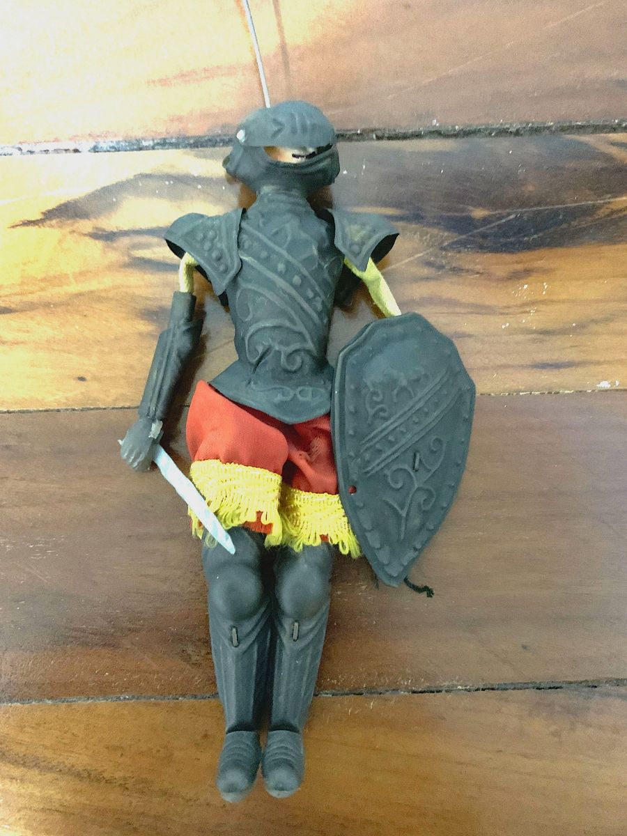 Boneco Soldado Medieval Antigo | Item de Decoração Usado 82725217 | enjoei
