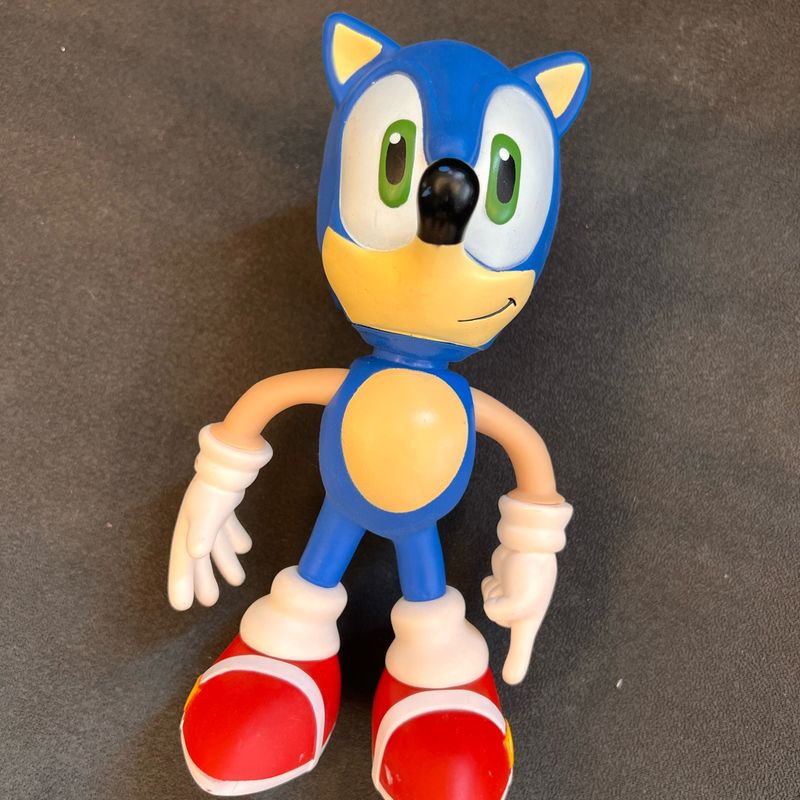 Boneco Do Sonic Q Estica Os Bracos