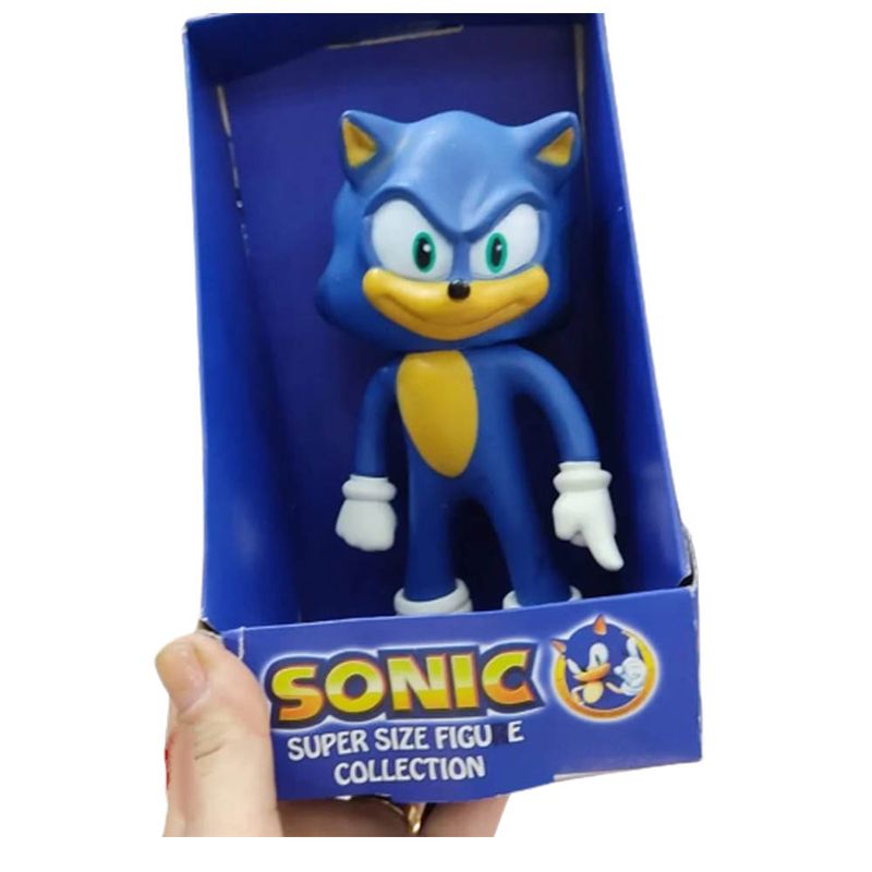 Boneco Sonic Articulado Grande Brinquedo Caixa Collection