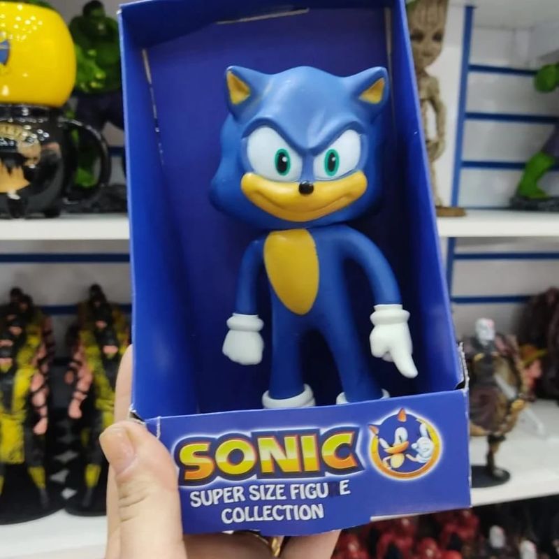 Boneco Grande Sonic Sega Coleção no Shoptime