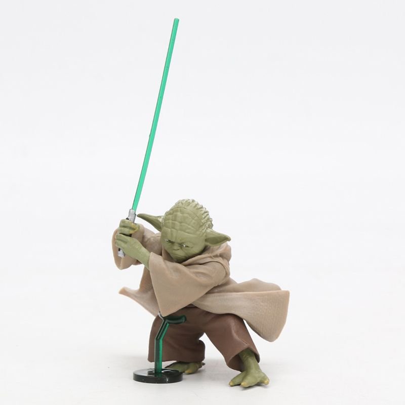 Antigo brinquedo do Star Wars  Yoda , medindo