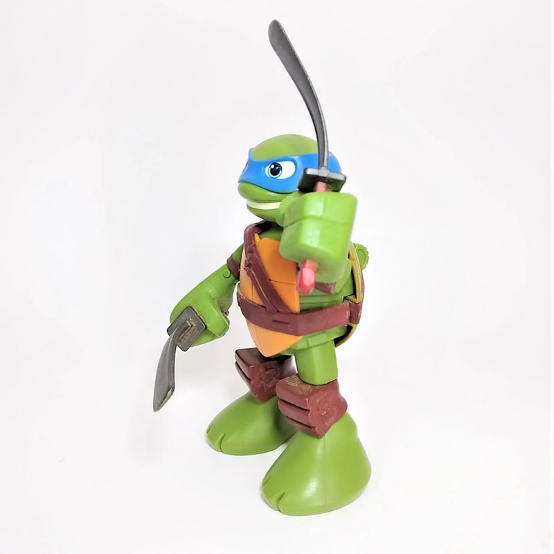 Boneco Tartarugas Ninja Azul Leonardo Brinquedo Coleção Half