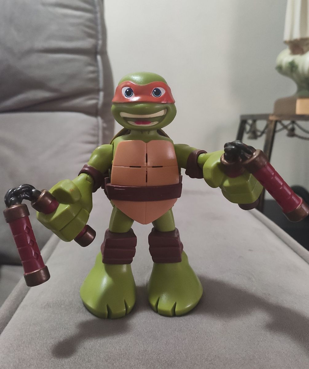 Boneco Tartarugas Ninja Half-Shell Heroes com Som