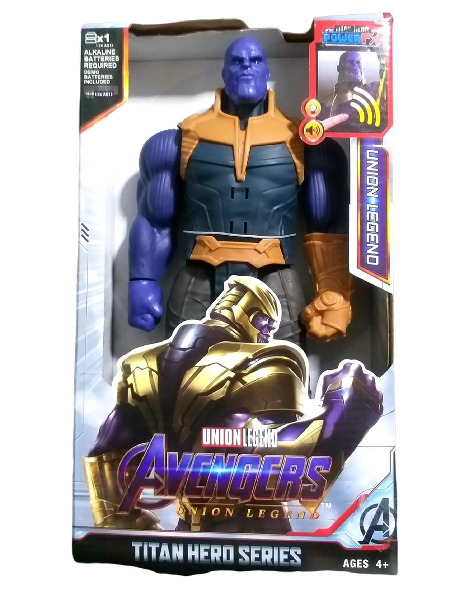 Boneco Thanos Grande 30cm de Altura Sonoro Articulado | Brinquedo Nunca ...