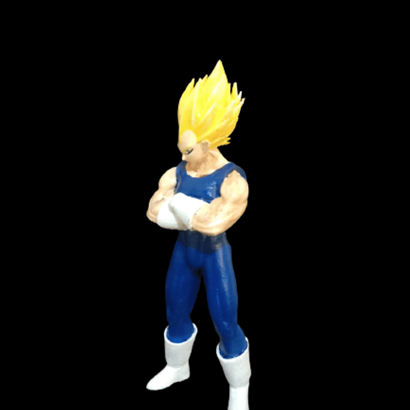 Desenho Vegeta - preto e branco