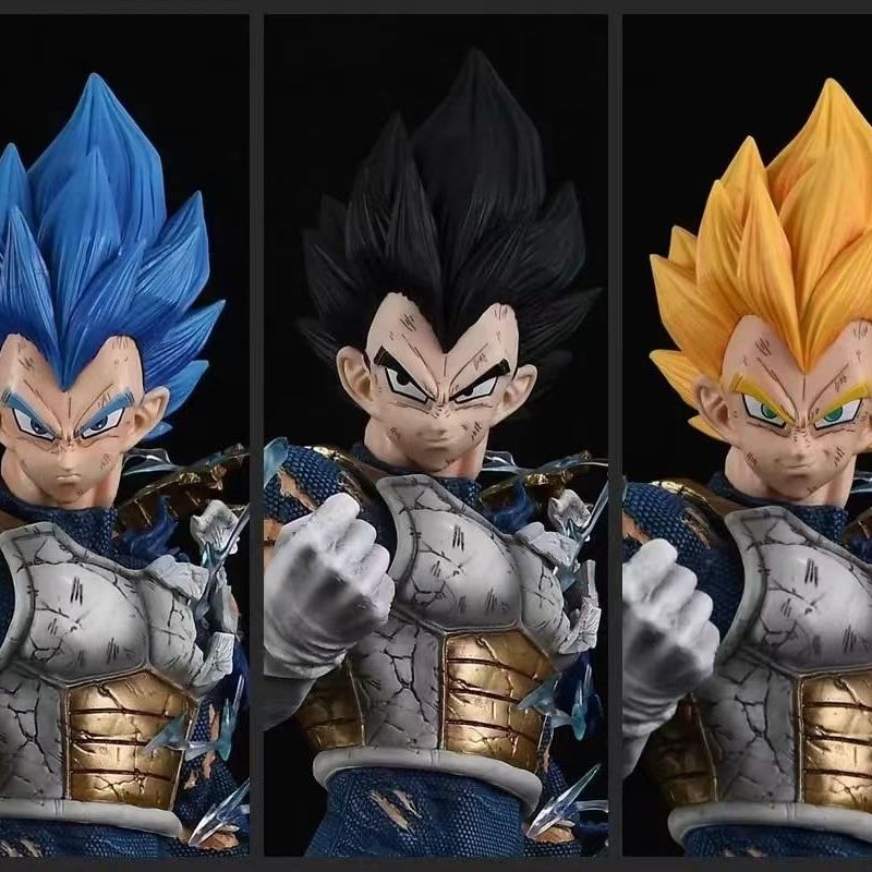 Boneco Dragon Ball Z Goku Super Sayajin God Vegeta Ssj God - J.A