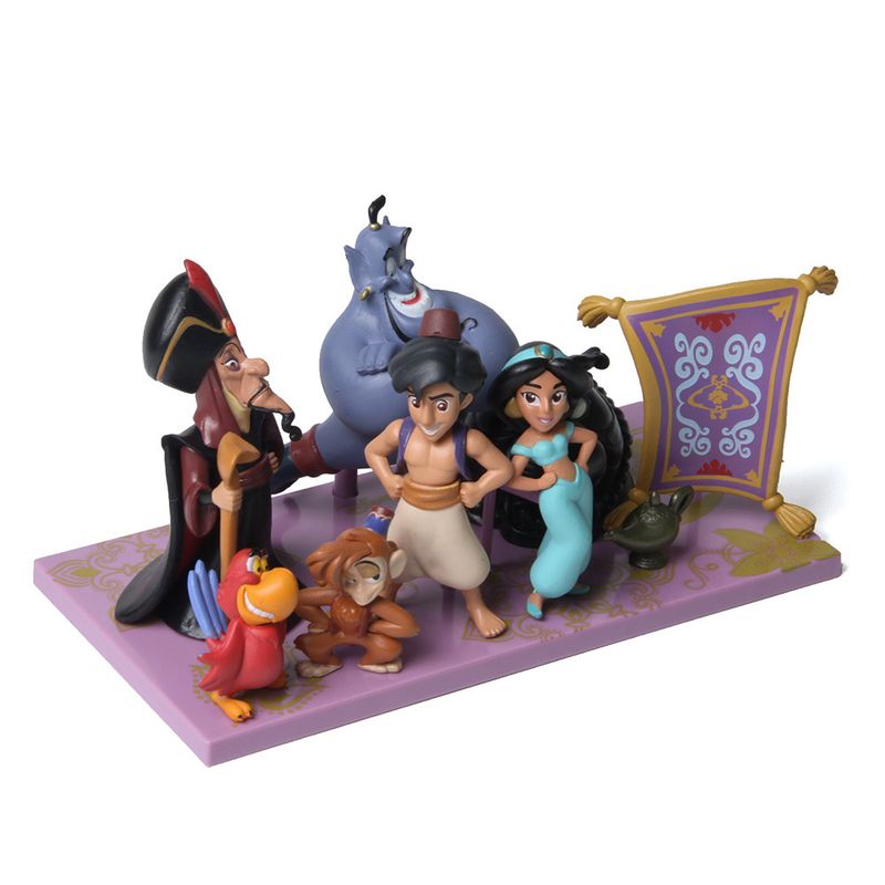 Bonecos Aladdin Aladin Gênio da Lâmpada Jasmine Disney Tapete Magico 8pcs |  Brinquedo Disney Nunca Usado 87225174 | enjoei
