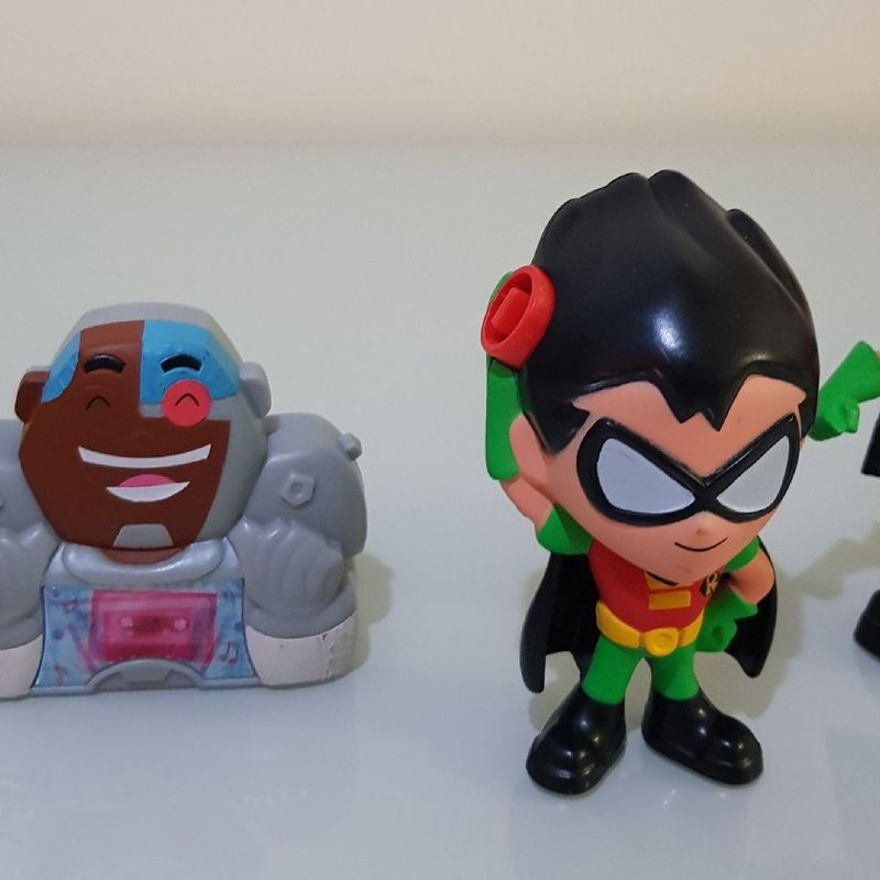 Mini Bonecos Teen Titans Go (Os Jovens Titãs): 3-Pack (Sortido