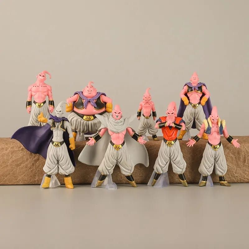 Action Figure Majin Boo Dragon Ball Lote com 8 Un | Todas as Transformações  de Majin Boo