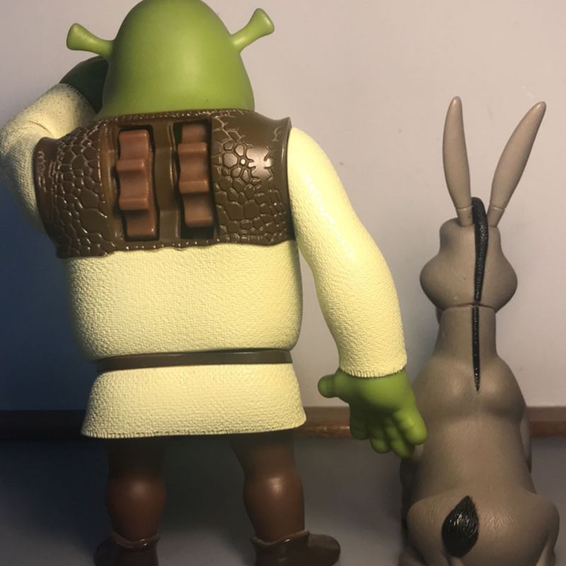 Burro de shrek filme caminhadas ao ar livre mochila equitação escalada saco  de esportes burro shrek meme engraçado ogre fiona filme verde pântano -  AliExpress