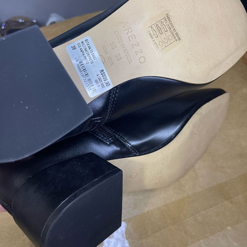 Bico Quadrado Bota Over The Knee Arezzo Bota 36 Over The Knee