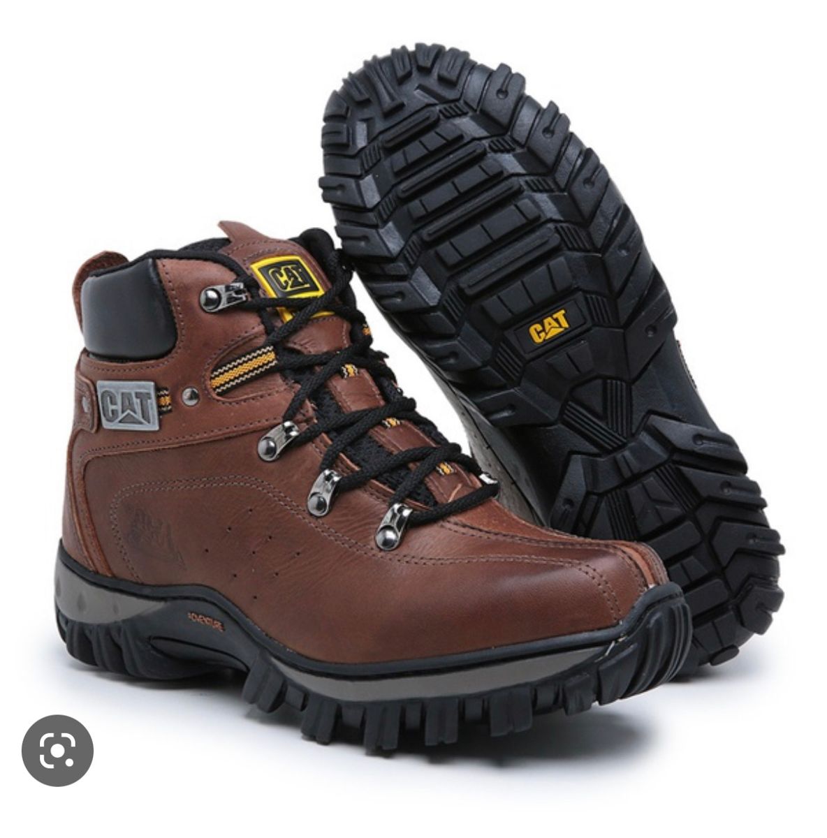 Bota Caterpillar Impermeável Couro | Bota Feminina Cater Nunca Usado  74584460 | enjoei