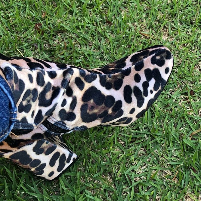 Bota Animal Print Onça Santa Lolla Bota Feminina Santa Lolla