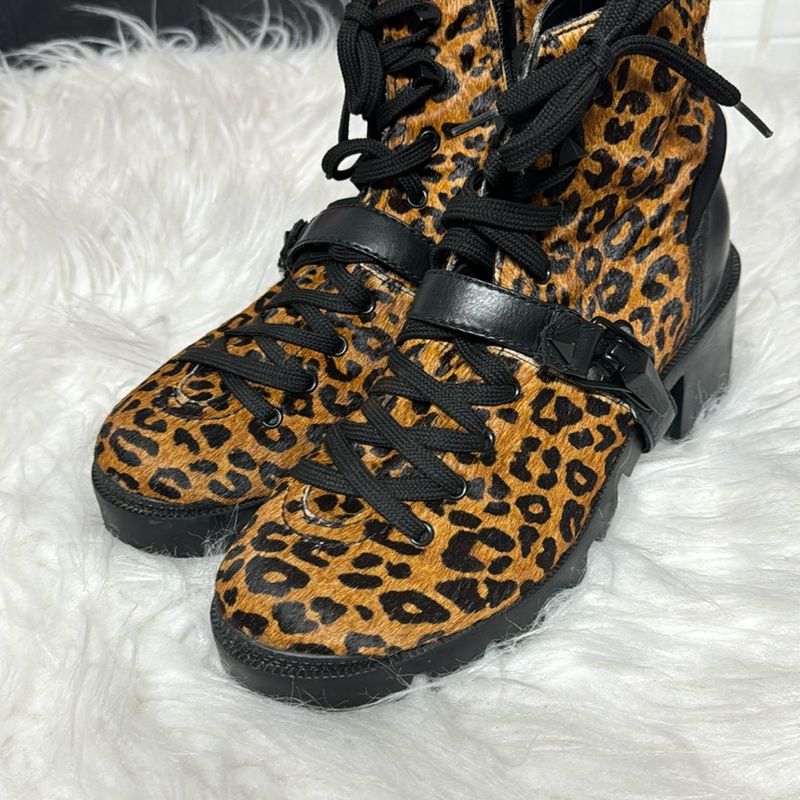 Bota animal print schutz fashion