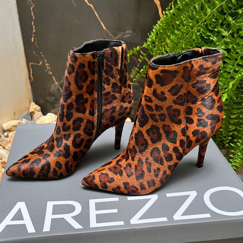 Bota Animal Print Bota OnÃ§a Arezzo Bota Arezzo Animal Print Onça