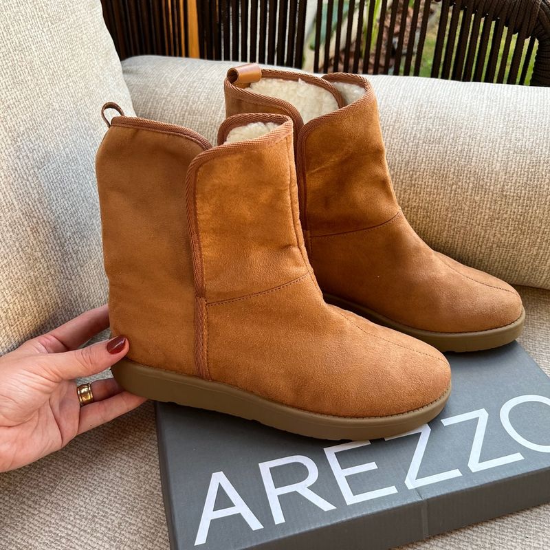 Bota Arezzo Nobuck Camur a Peluda por Dentro Bota Neve Inverno Bota Feminina Arezzo Nunca Usado 88726348 enjoei