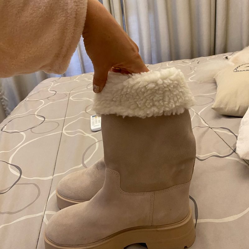 Bota Arezzo Off Pelinhos Bota Feminina Arezzo Nunca Usado