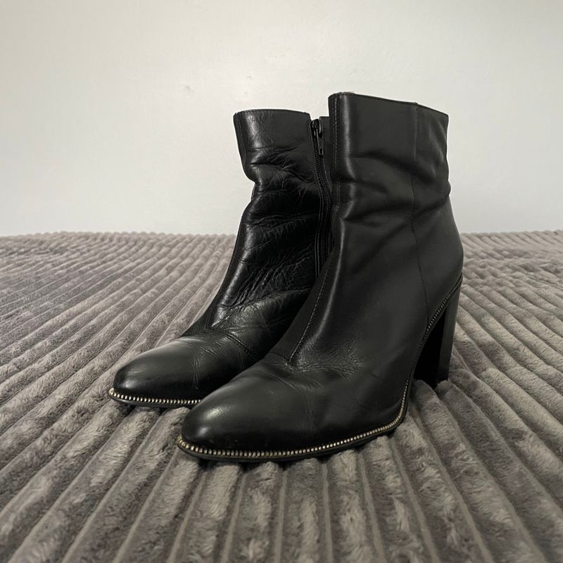 Bota Baixa Preta Arezzo Bota Feminina Arezzo Usado 91565968 enjoei