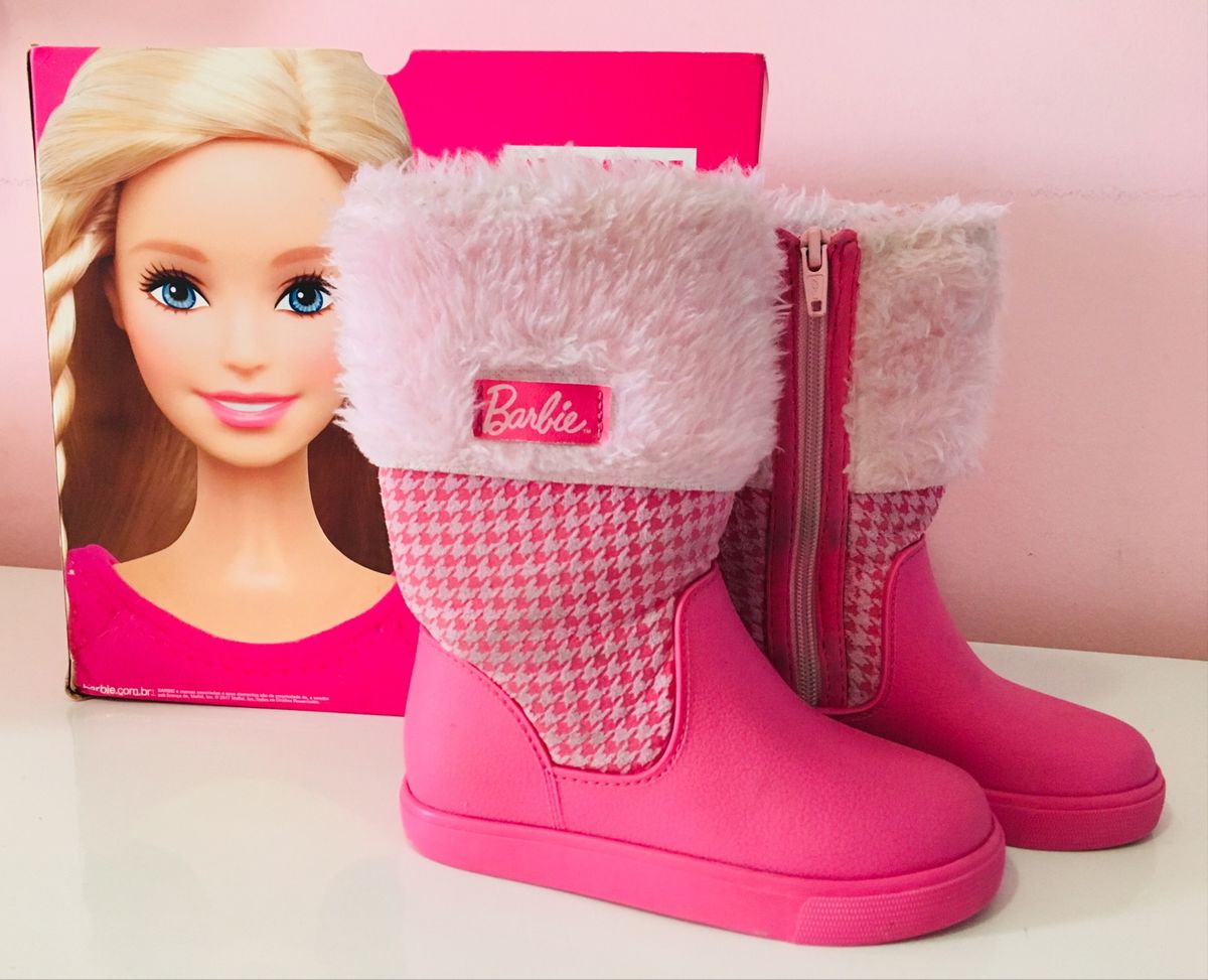 bota da barbie infantil