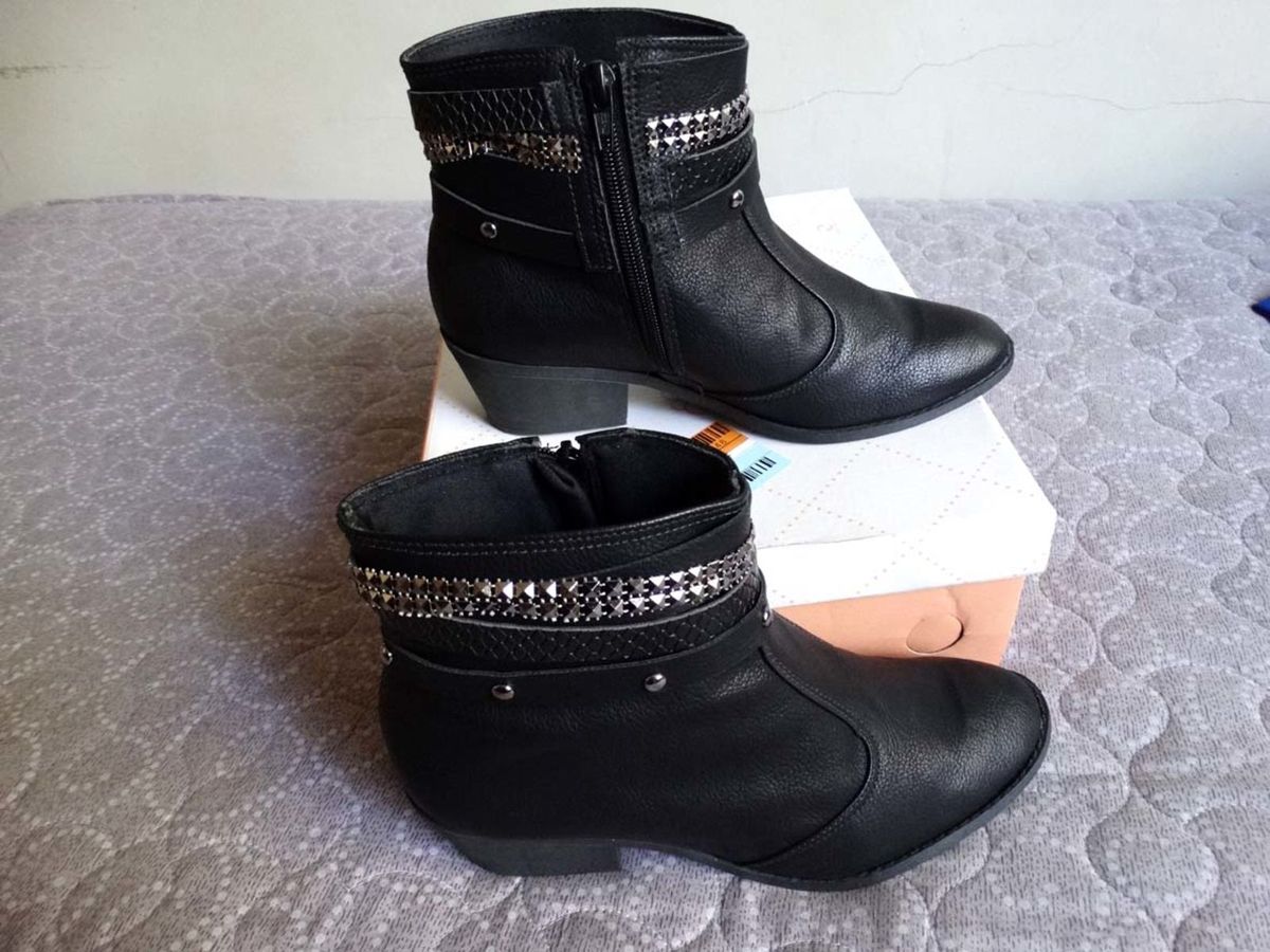 bota bebece cano curto preta