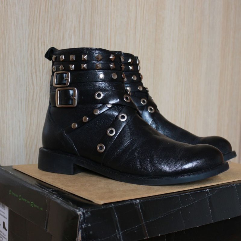 Bota biker santa lolla 2024 preta