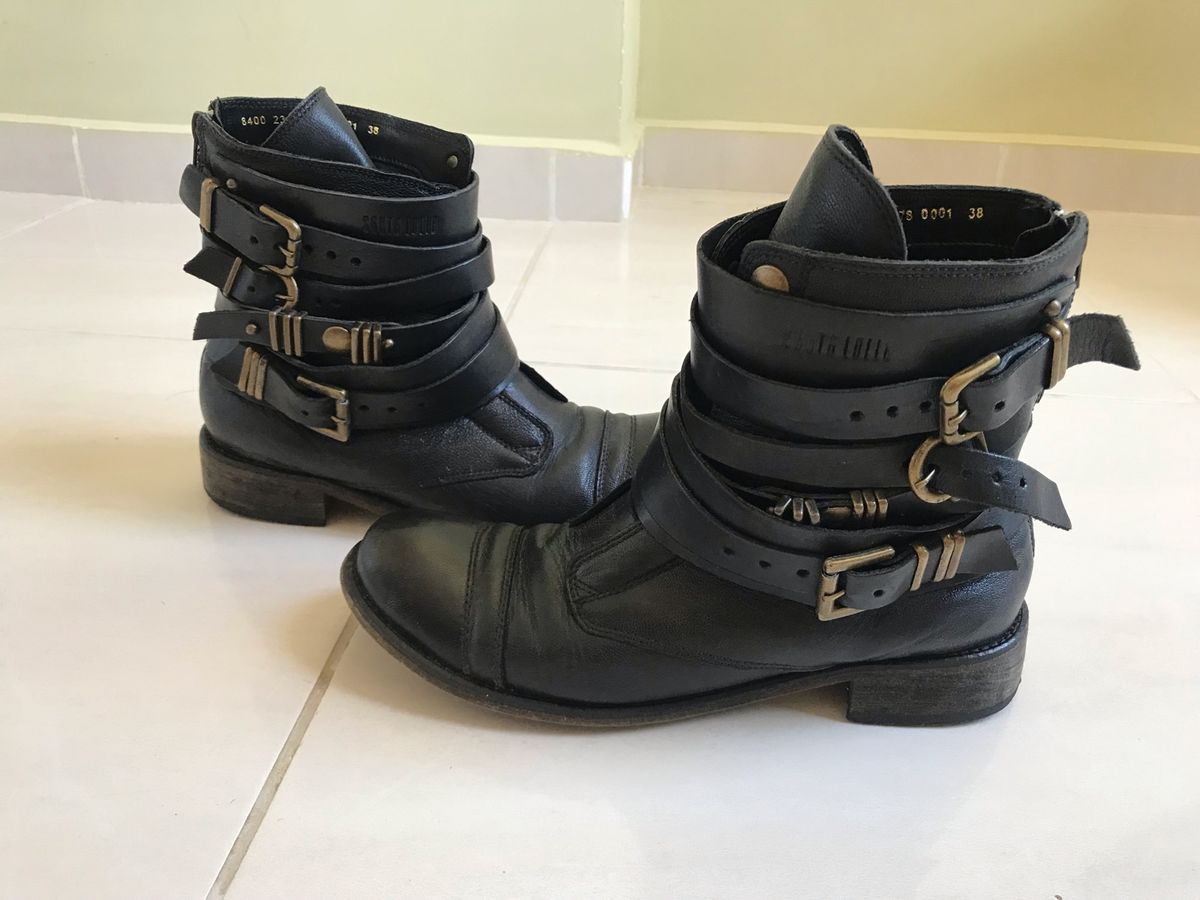 bota biker preta