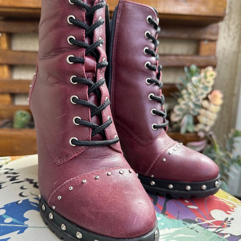 Bota bordo hot sale feminina