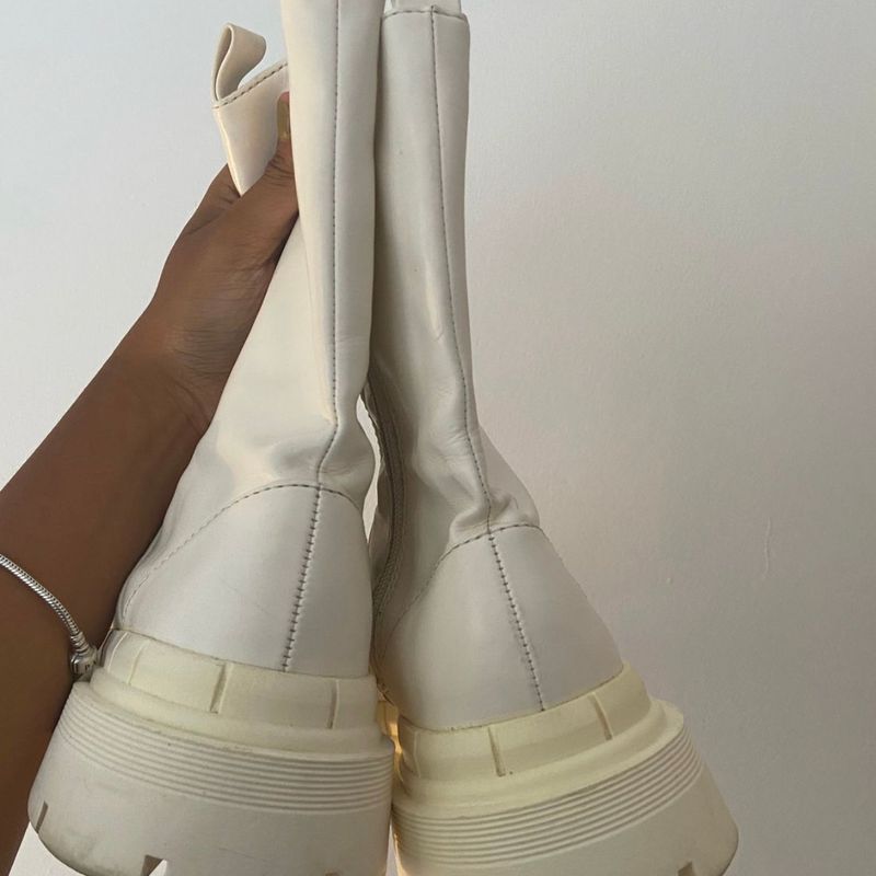Bota Branca Zara Bota Feminina Zara Usado 89900836 enjoei