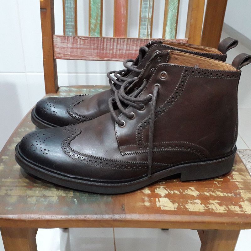 Bota best sale masculina brogue