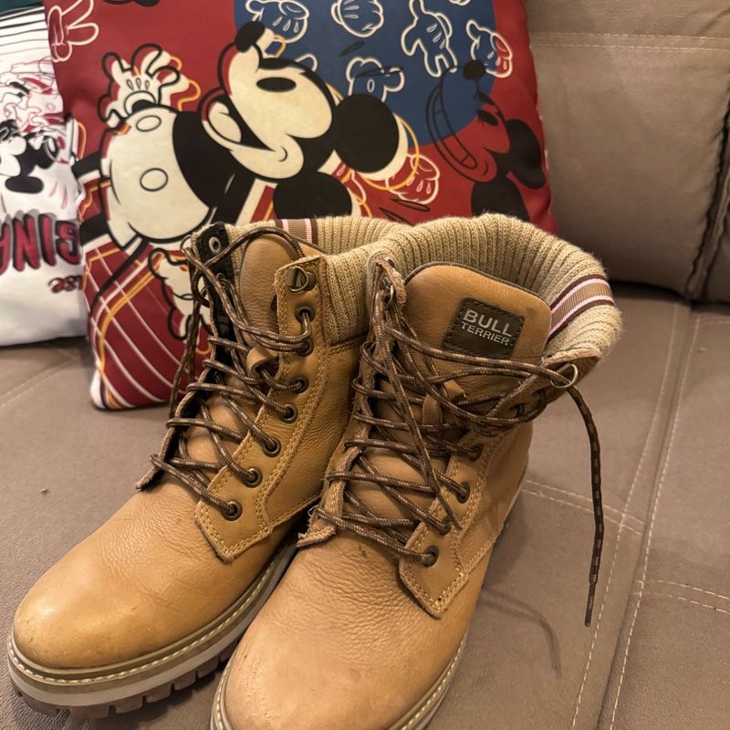 Feminino Bull Terrier Tenis Impermeavel Bota Feminina Botinhas - Main Image