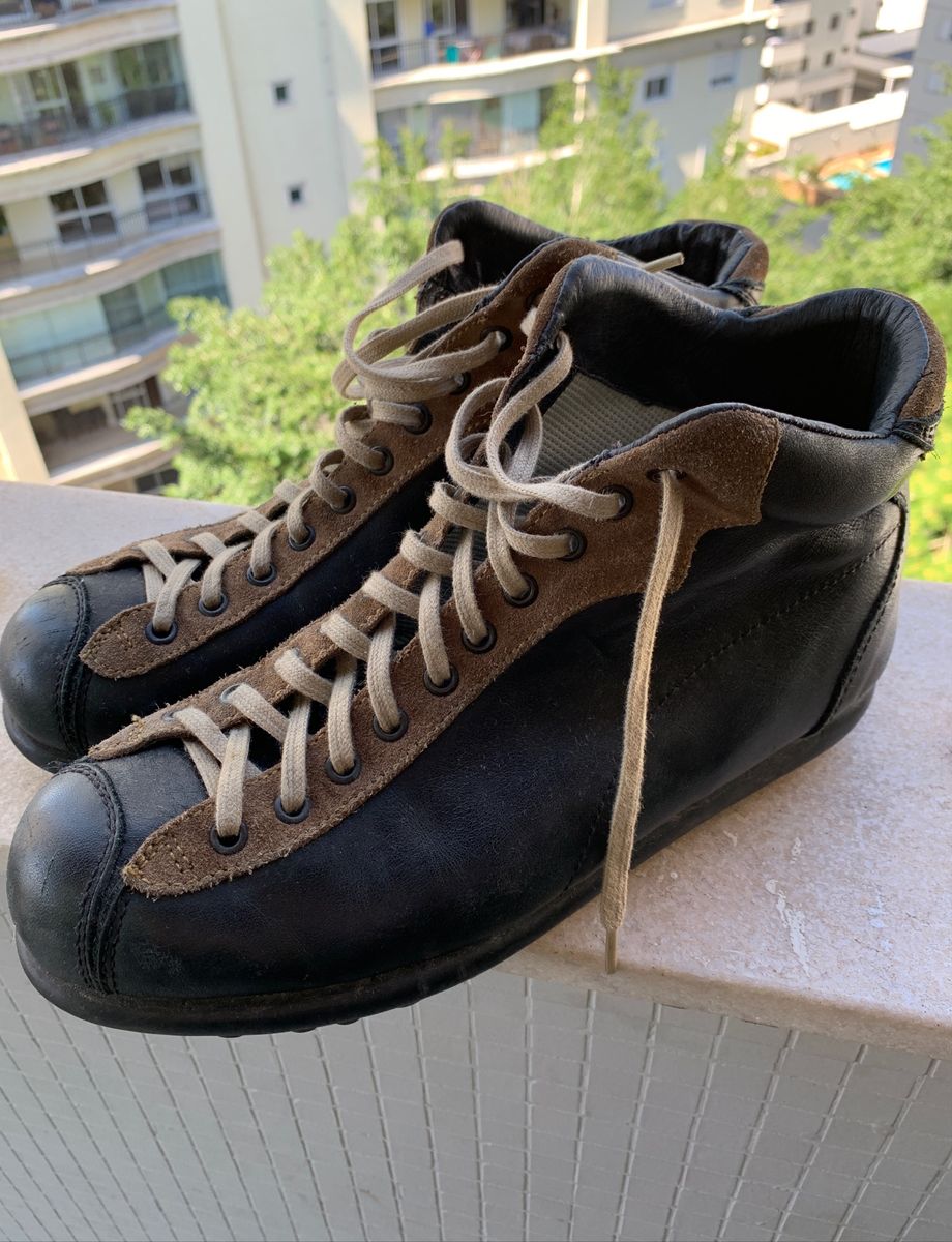 Bota Texana Masculina Couro Cano Alto Bordada Cowboy - Campero - Bota