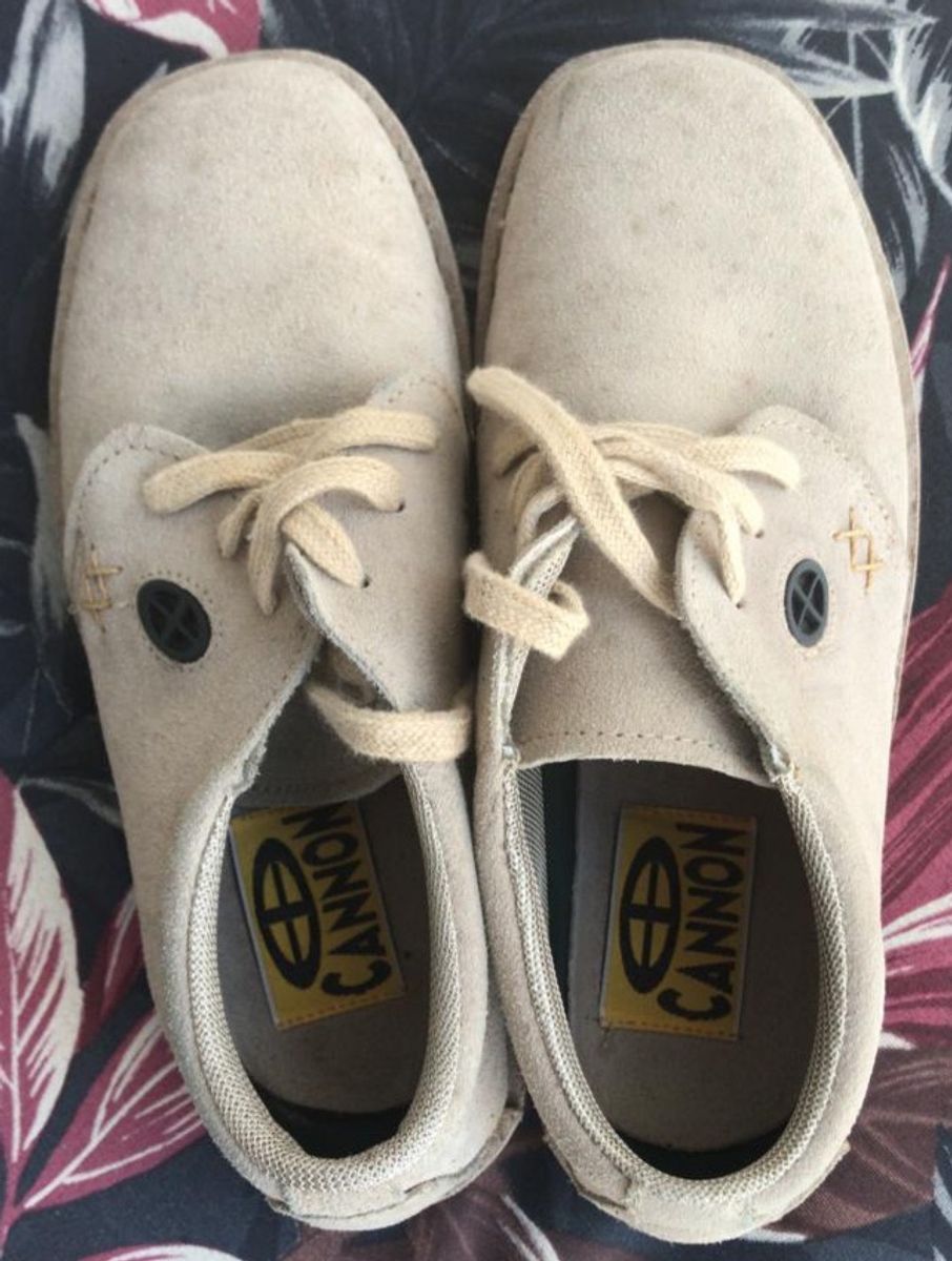 sapato cannon camurça