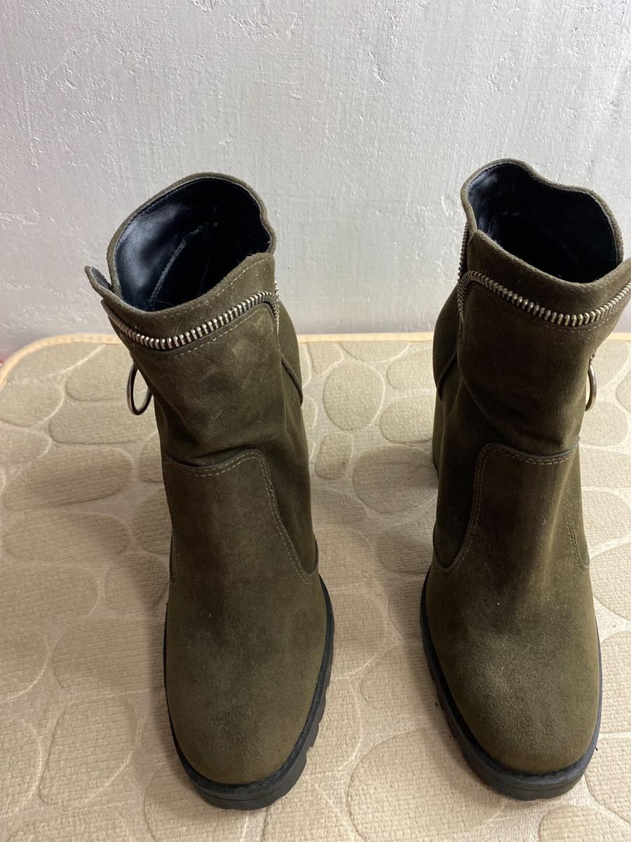 Bota camurça hot sale verde