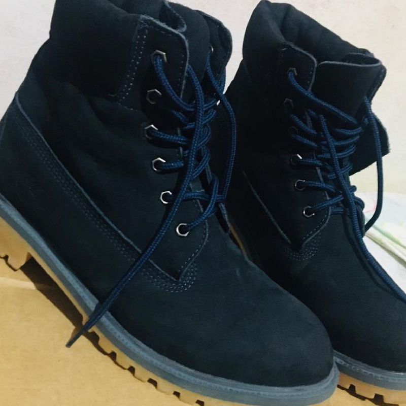 HOT Timberland Botas Masculinas Azul Bota Camurso Azul Bota