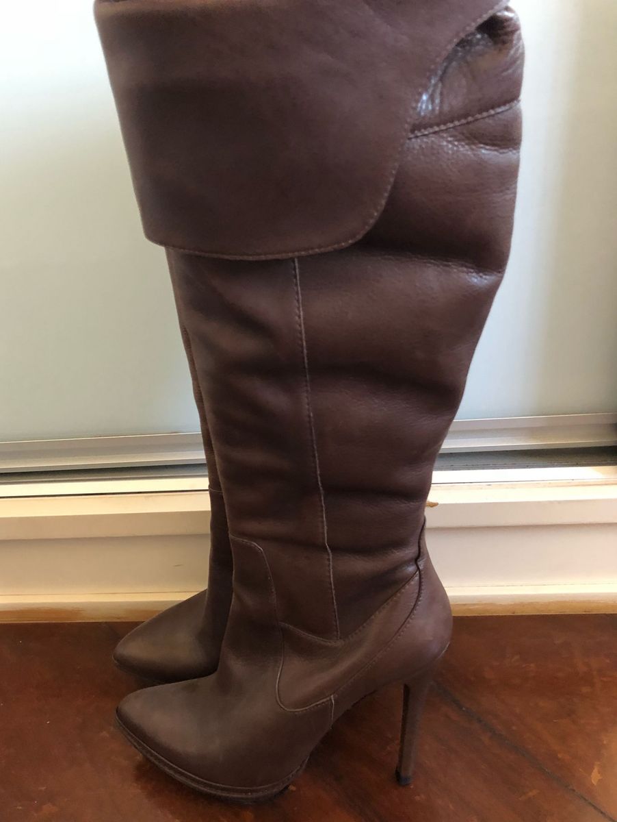 botas femininas cano alto salto fino