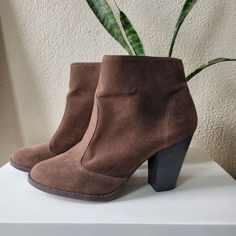 Shoe Bota CamurÃ§a Moleca Moleca Bota Cano Curto De CamurÃ§a Bota De - Main Image