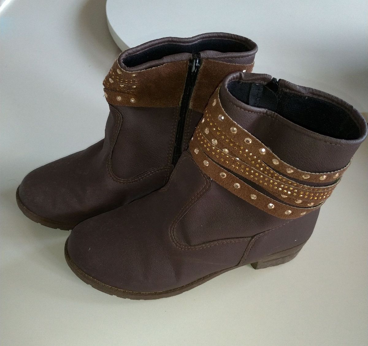 bota de cano curto infantil