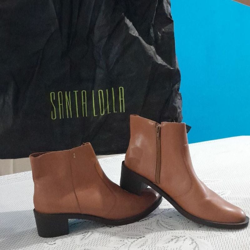 Bota cano curto santa best sale lolla marrom